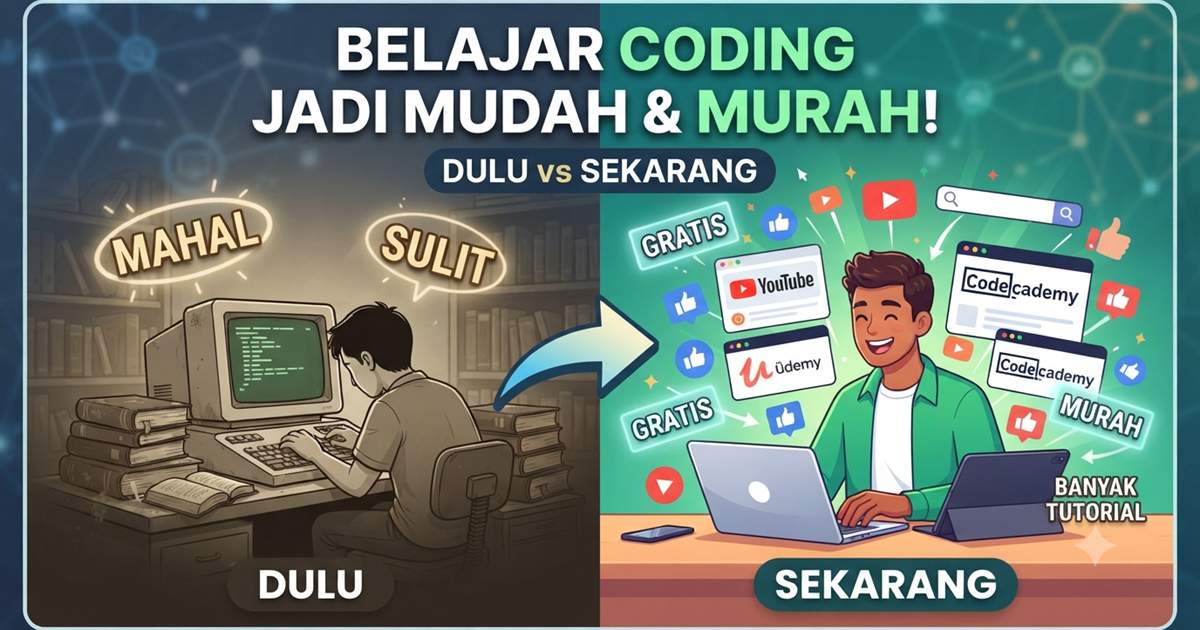 Belajar Coding Dulu Mahal, Sekarang Tinggal Buka YouTube
