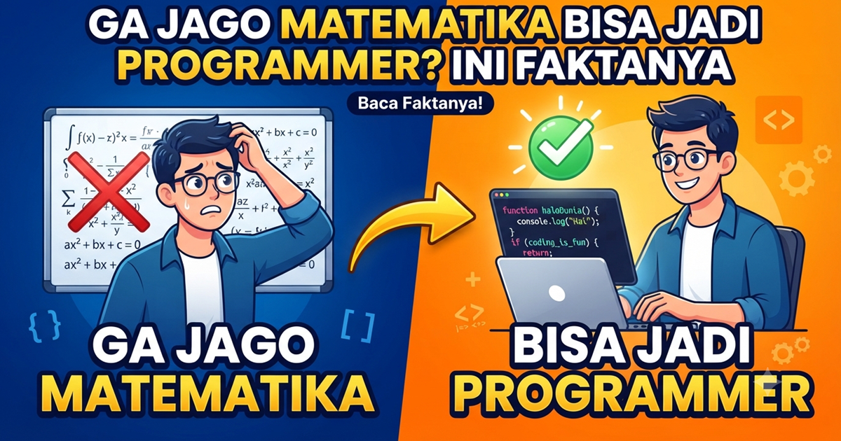 Ga Jago Matematika Bisa Jadi Programmer? Ini Faktanya