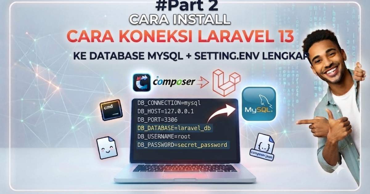 Cara Koneksi Laravel 13 ke Database MySQL dan Setting File.env Lengkap