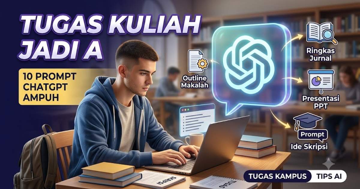 10 Prompt ChatGPT Buat Anak Kuliah Biar Tugas 1 Jam Selesai